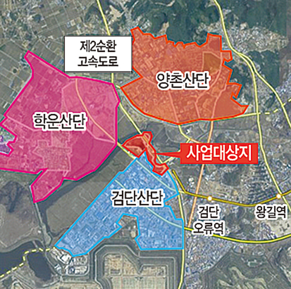 ▲ 인천 서구 검단·오류 도시개발 구역 위치도. /자료제공=신검단개발사업